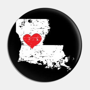 <3 Louisiana Gift or Souvenir T Shirt for Men Women and Kids Pin