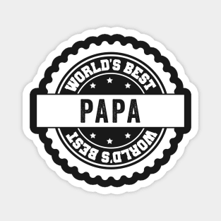 Worlds Best Papa Magnet