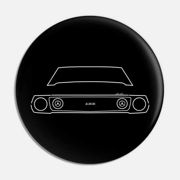 1973 AMC Javelin classic car outline graphic (white) Pin by soitwouldseem