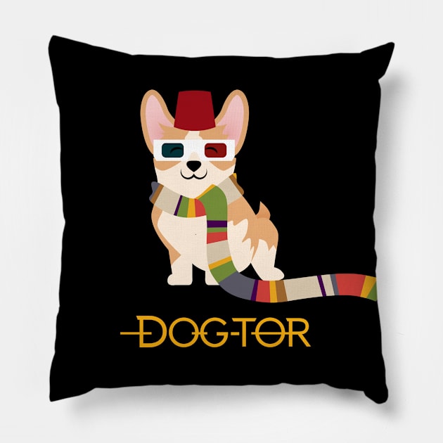 The DOG-tor Pillow by RisaRocksIt