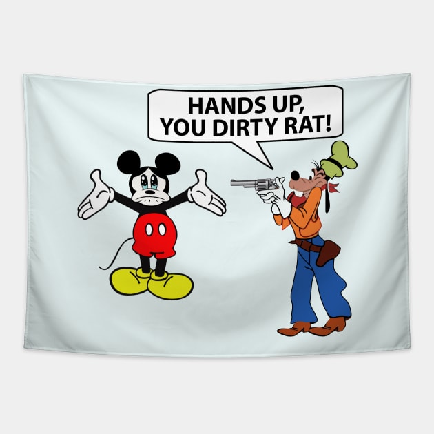 Hands Up You Dirty Rat Tapestry by twix123844