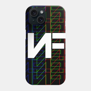 nf logo blue green red Phone Case