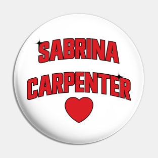 I Heart Sabrina Carpenter v4 Pin