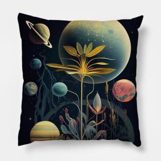 Faraway botanic space #1 Pillow