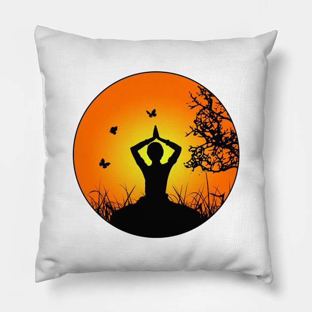 Yoga Pillow by BattaAnastasia