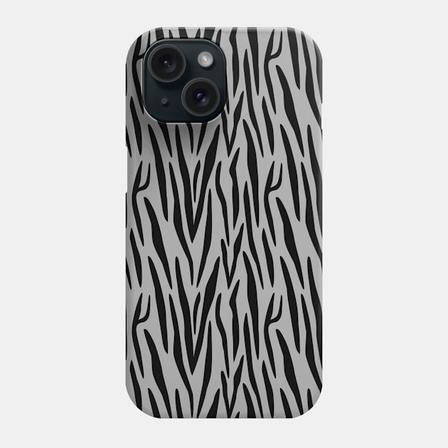 Black Gray Animal Pattern Phone Case by jodotodesign