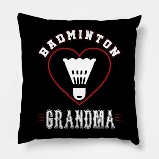 Grandma Badminton Team Family Matching Gifts Funny Sports Lover Player Pillow