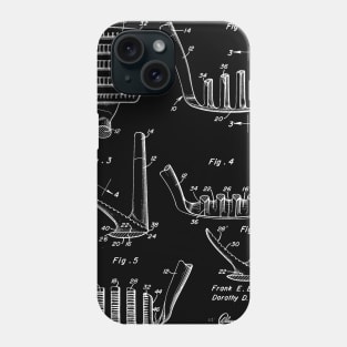 Golf Sand Wedge Club Vintage Patent Drawing Funny Novelty Phone Case