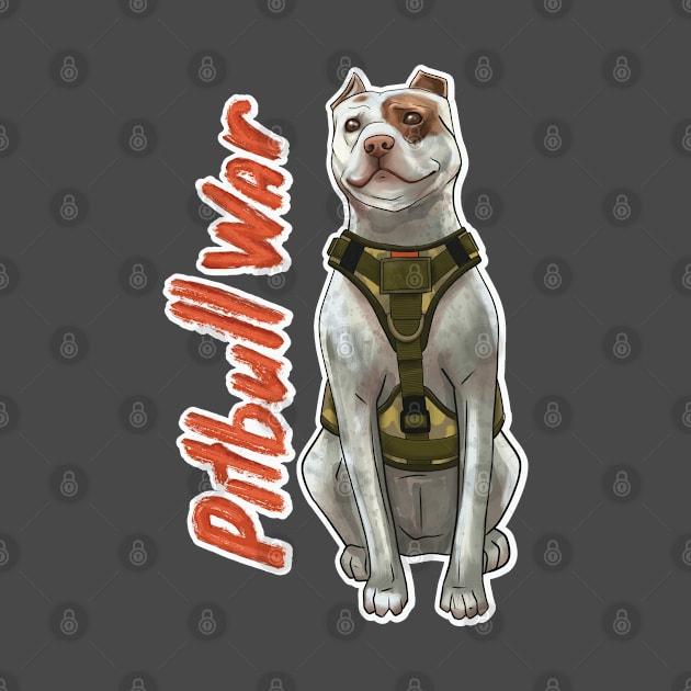 pitbull war tactical dog by IrynaPas