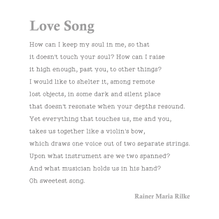 Poetry Love Song Rainer Maria Rilker T-Shirt