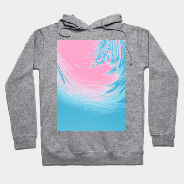 Pink Blue Painting Pink Hoodie Teepublic
