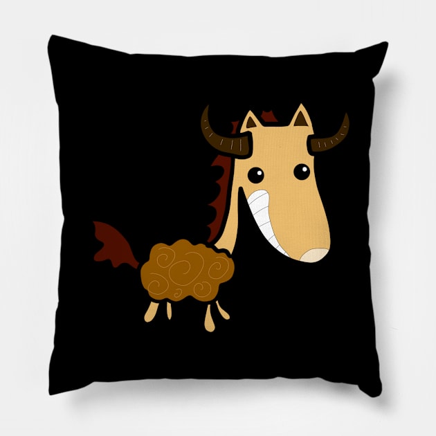 The devil horse cool Pillow by FzyXtion