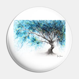 Blue Crystal Dream Tree Pin