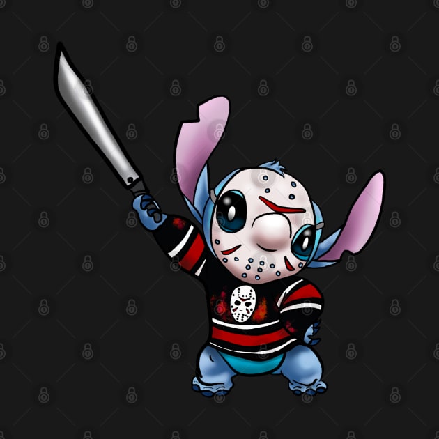 Jason Voorhees Stitch by Danispolez_illustrations