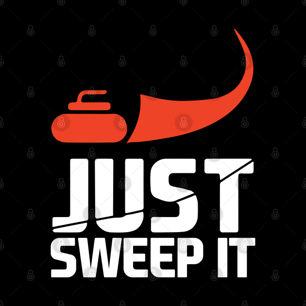 Just Sweep it! Funny Curling Gift by Jamrock Designs