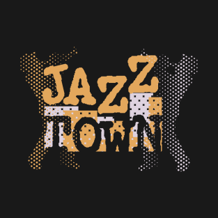 Jazz Town Modern Creative Design T-Shirt