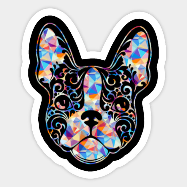 Diamond Painting Rainbow Colored French Bulldog French Bulldog