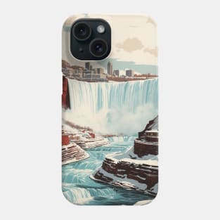 Niagara Falls Canada Vintage Poster Tourism 2 Phone Case