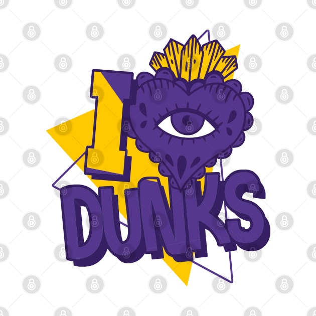 Love to Dunk Court Purple University Gold by funandgames