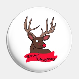 Merry Christmas from Rudolph Pin