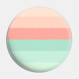 Crystal Lines Of Pastel Orange and Green Pin