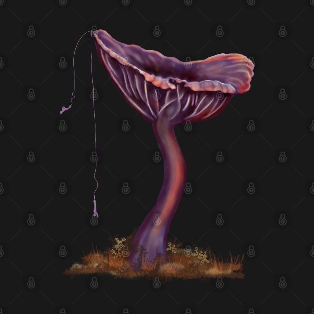 Bungee Jumping off Amethyst Deceiver Mushroom by H. R. Sinclair