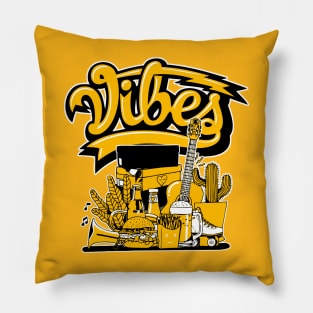 Vibes Goldenrod Sneaker Art Pillow