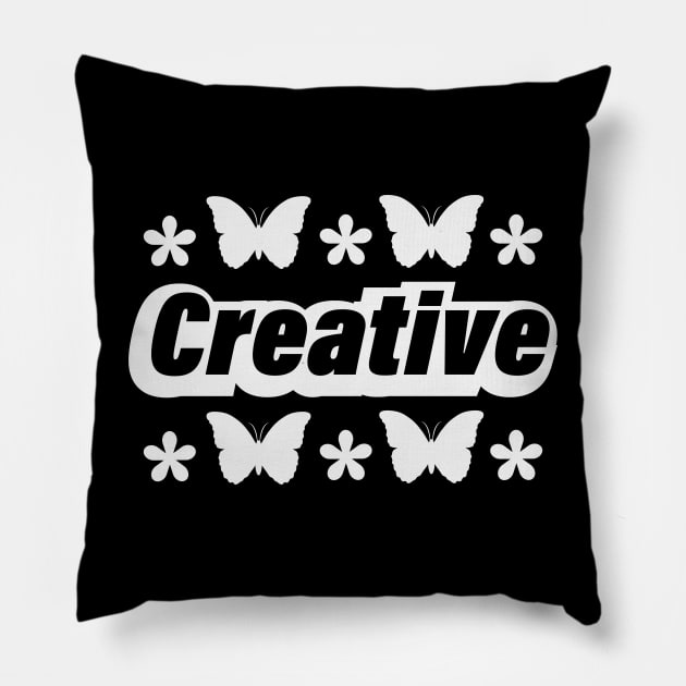 Creative being creative design Pillow by BL4CK&WH1TE 