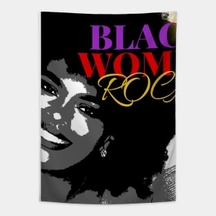 Black Women Rock Tapestry