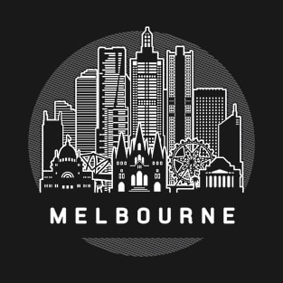 Melbourne Australia Skyline T-Shirt