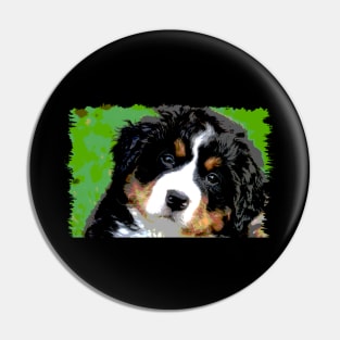 Bernese Mountain Dog Face Pin