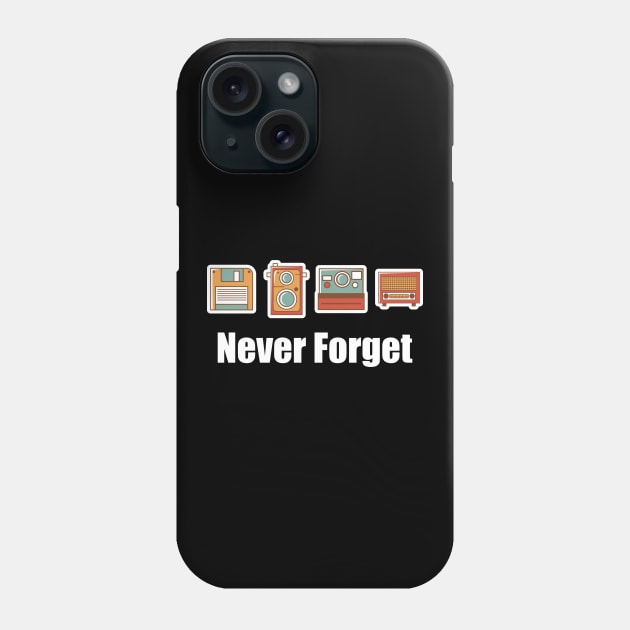 Funny Never Forget Floppy Disk Camera & Radio Phone Case by theperfectpresents