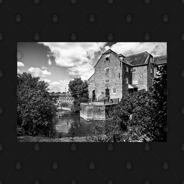 The Abbey Mill Tewkesbury in Monochrome by IanWL