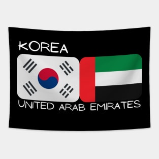 Korean Emirati - Korea, United Arab Emirates Tapestry