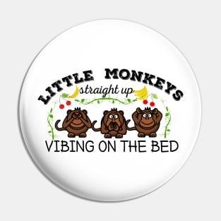 Little monkeys straight up vibing on the bed Pin