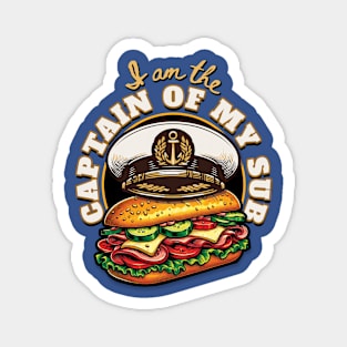 Funny-I Am The Captain Of My Sub Gift Magnet