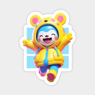 AKBLM - GLOMPY KUMA くま| KAWAII ANIME CONVENTION MASCOT Magnet