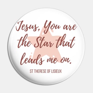 Jesus, my Star (pink/red) Pin