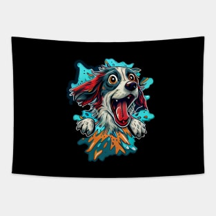 Happy dog #dog Tapestry