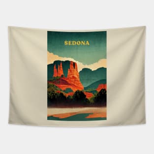 Sedona Arizona Retro Tapestry