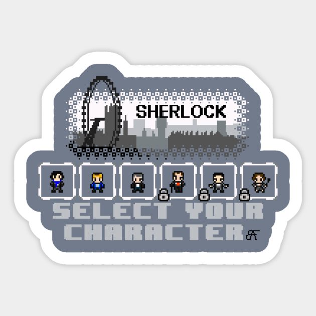 Sherlock Select Screen Sherlock Sticker Teepublic