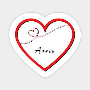 AARIV Name Shirt in Heart Magnet