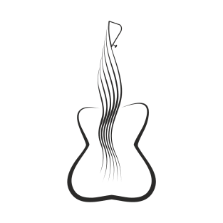 Guitar Female figure T-Shirt