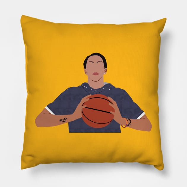 c parker the greatest woman basketball player Pillow by rsclvisual