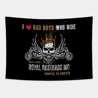 I love Bad Boys Who Ride, Royal Bastards MC Tapestry