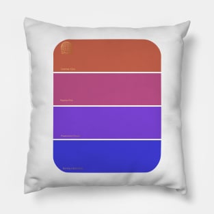 Spaceship Paint Chips Pillow