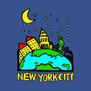 Around the Town New York Kids Souvenir T-Shirt