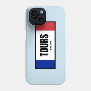 Tours City in French Flag Colors Phone Case