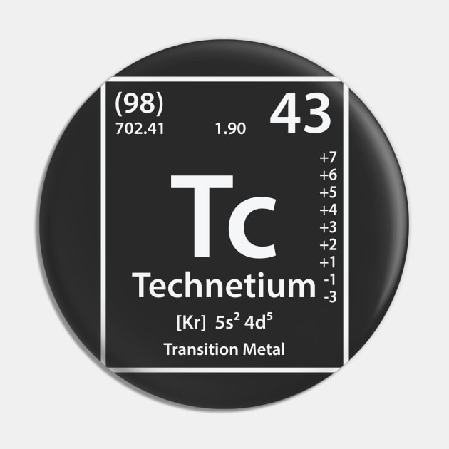 Technetium Element Pin by cerebrands