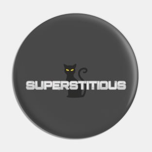 Black Cat Superstitious Pin